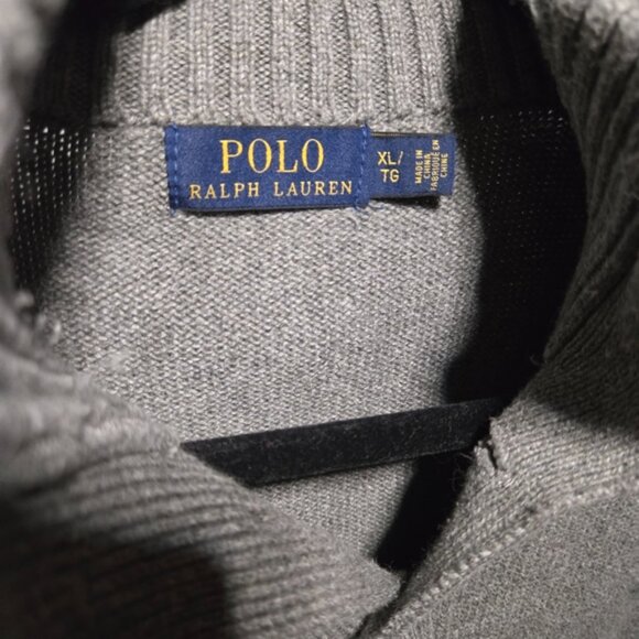 Polo by Ralph Lauren Gray Men's Button Sweater ~ Size XLarge - Picture 5 of 6